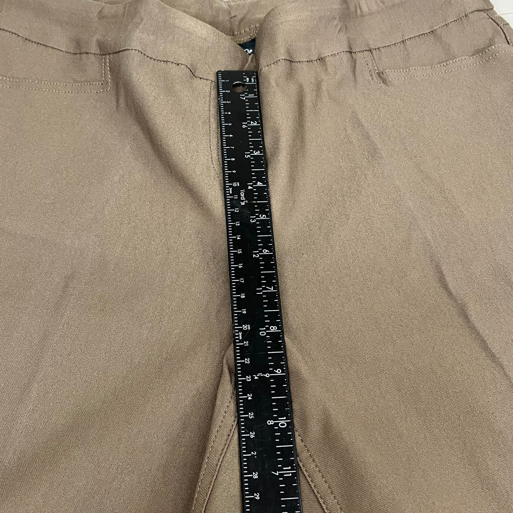 MULTIPLES Ankle Pants Petite Women's Sz 10P Truffle M33709PP