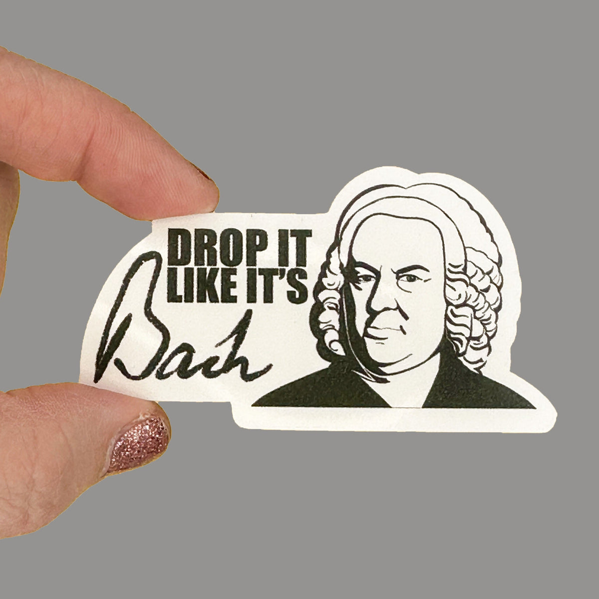 Hales Yeah Design Drop It Sticker ~3" at Longest Edge