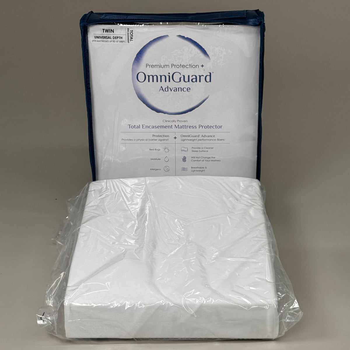 PURE CARE Premium Protection Mattress Protector Universal Depth Twin FTATE33
