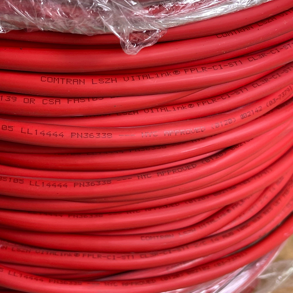 General Cable Wire Sz 1000 ft Red FPLR-0I-ST1
