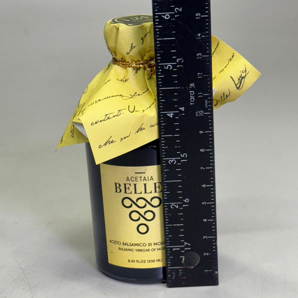 BELLEI Aged Balsamic Vinegar of Modena Sz 8.45 fl oz, Precious Yellow