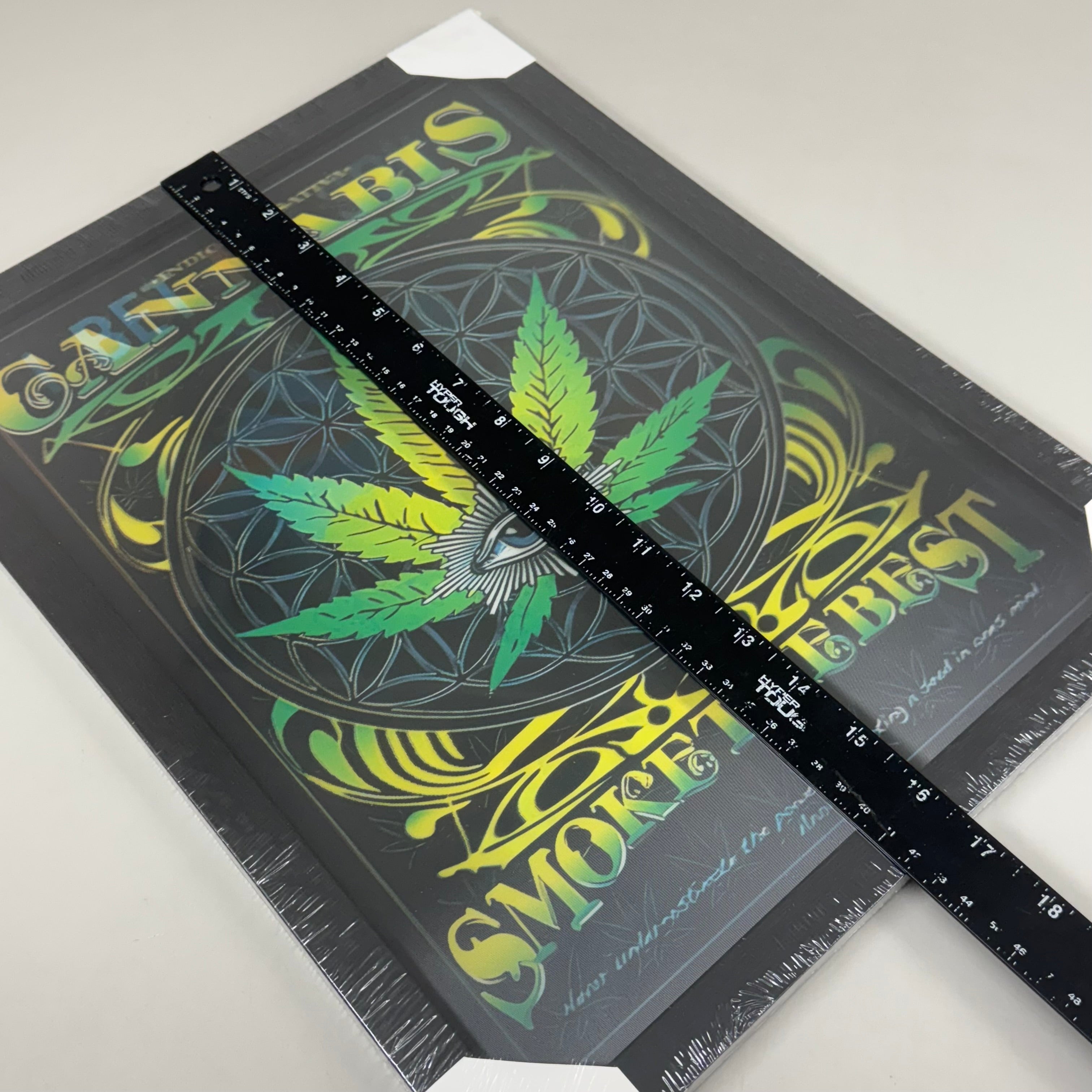 Home Decor 3D Poster "I Bet My Soul Smells Like Weed" "Smoke the Best" 17"x13"