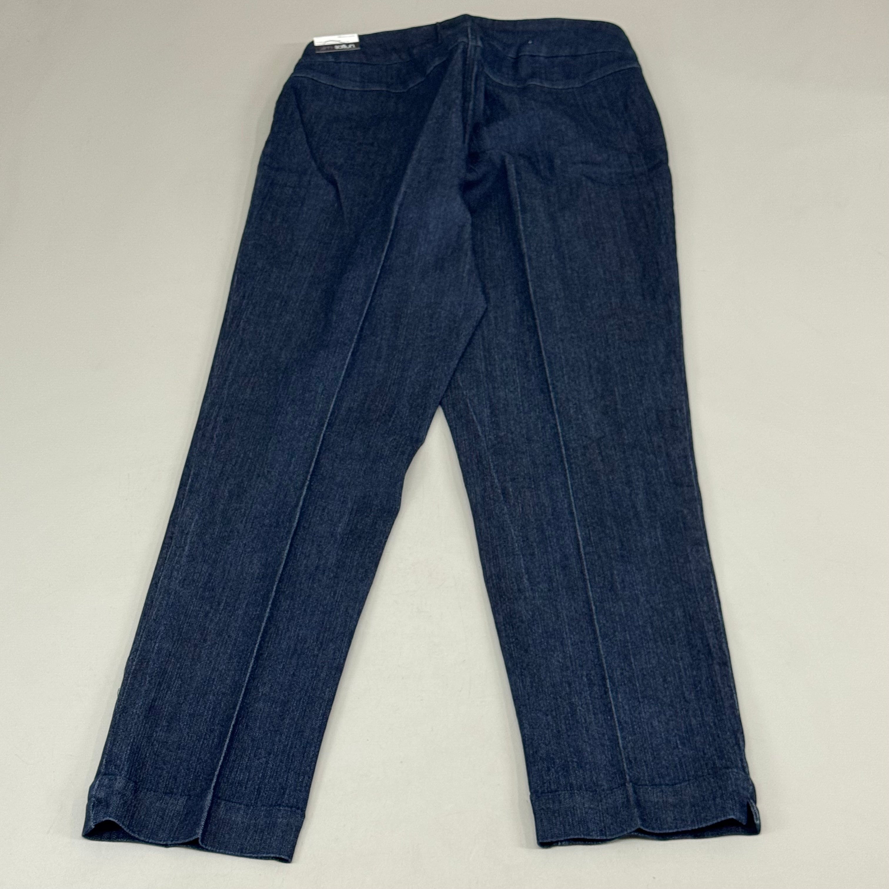 MULTIPLES Narrow Leg Pants Petite Women's Sz 14 Denim M2604P