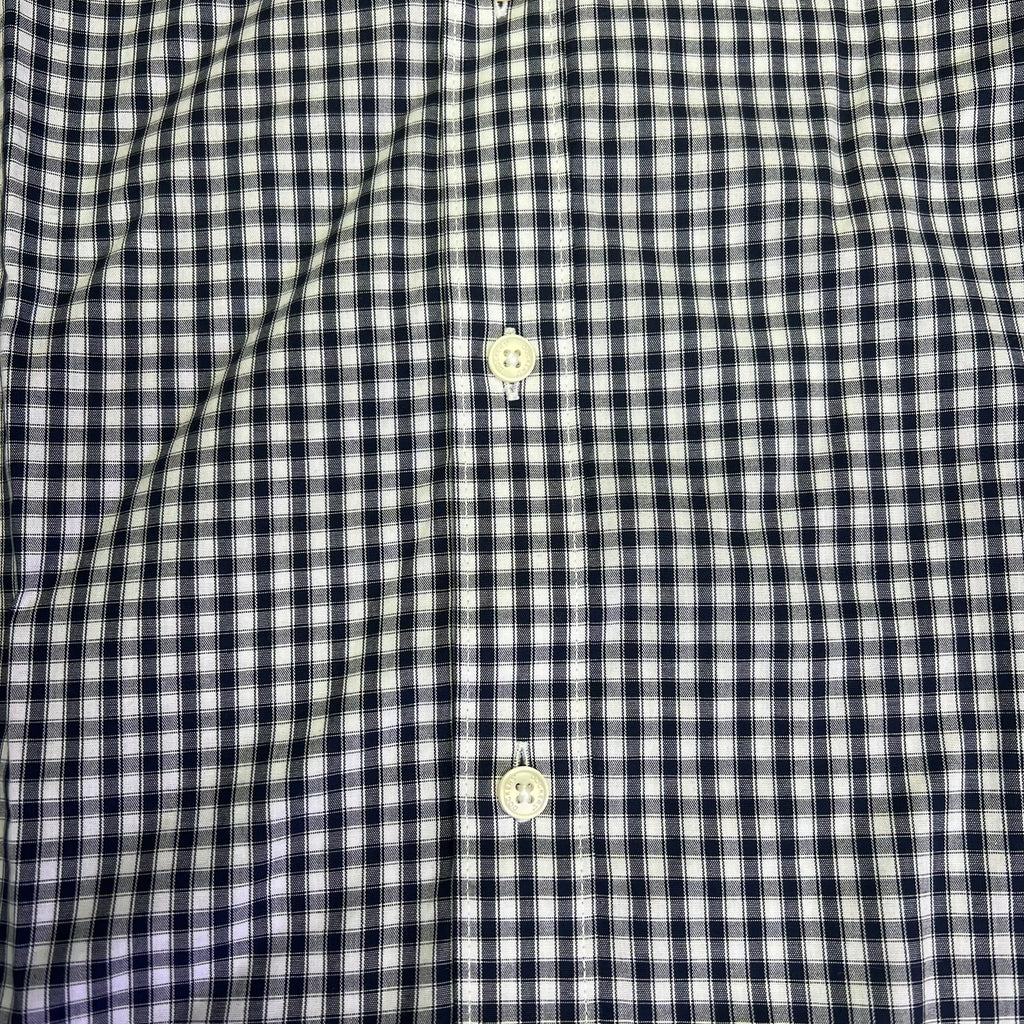 DOCKERS Signature Stain Defender Button Up Shirt Men's Sz L Navy Blue A42520010