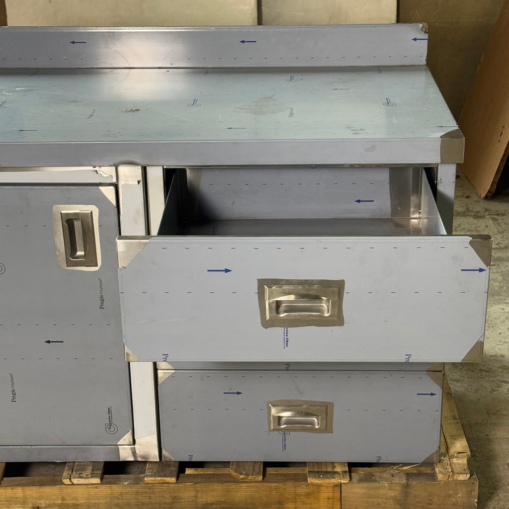 AERO Steel Cabinet Sz 48” L x2 4” W x 29” H 3TSB0HD 2448TD Minor Damage