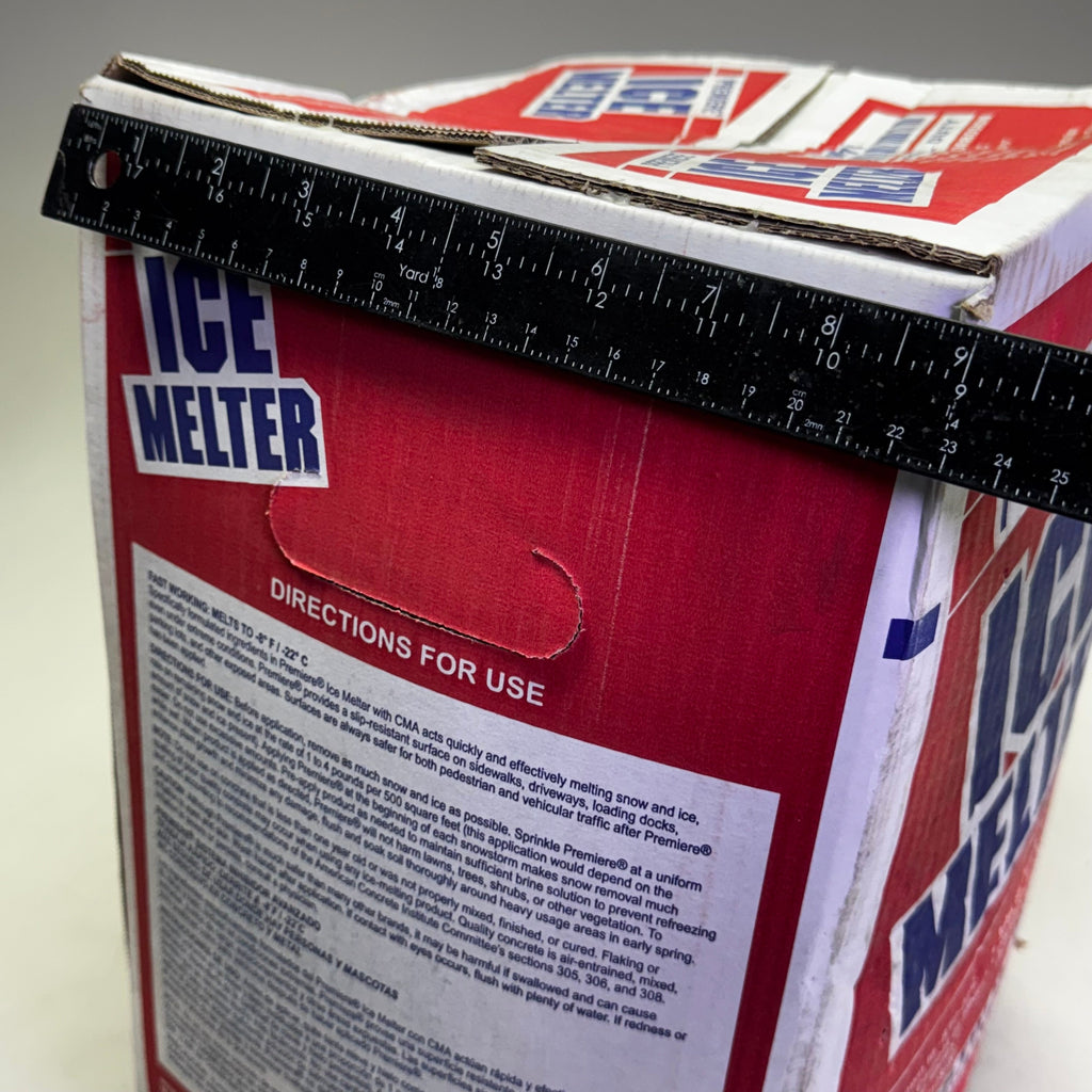 ICE MELTER Carton Ice Melt, Granular -8 Degrees F, Blue 50 Lbs Blue 4W973 (New Other, Distressed Box)