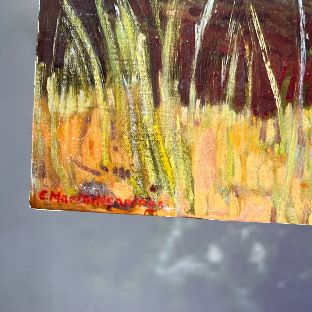 E. MARTIN HENNINGS Desert Land Painting On Foam Board 19"x15" (Like New)