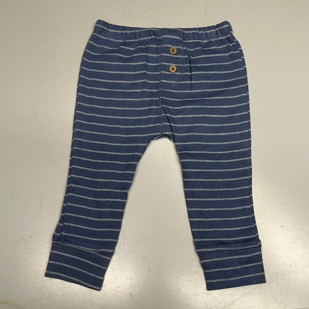 CARTERS (SET OF 2) Pull-On 100% Cotton Pants Baby Boy's Sz 6M Blue 1S99510