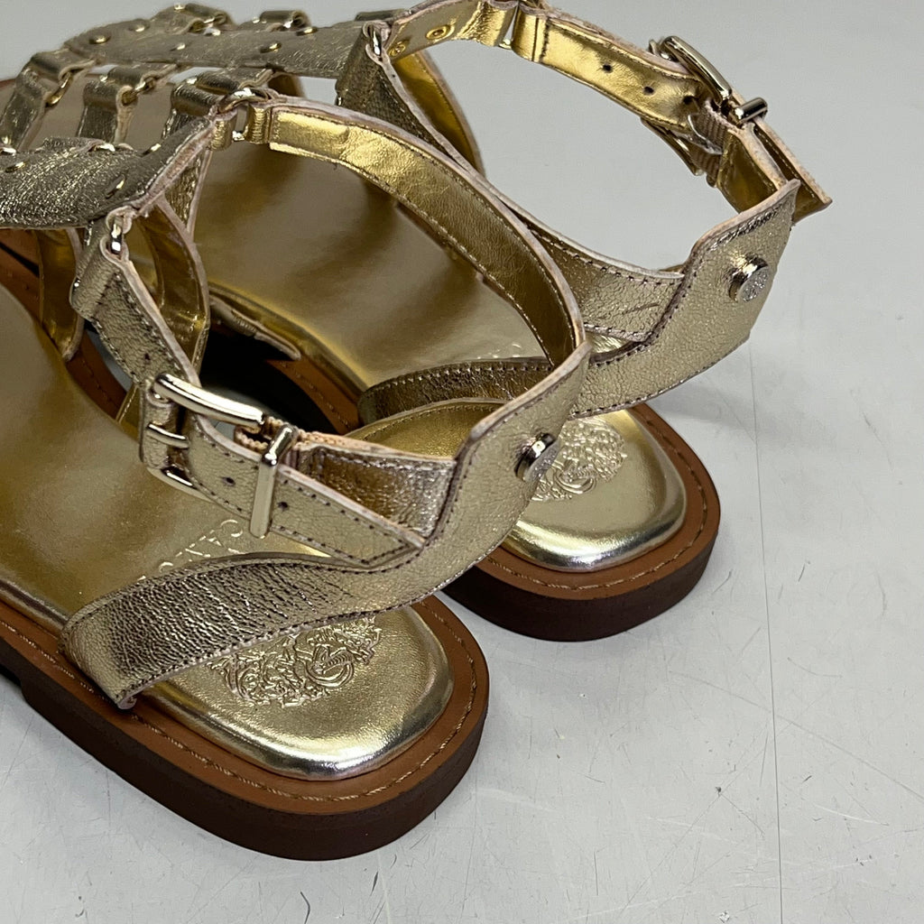 VINCE CAMUTO Leather Studded Gladiator Sandals Women's Sz 10M Egyptian Gold