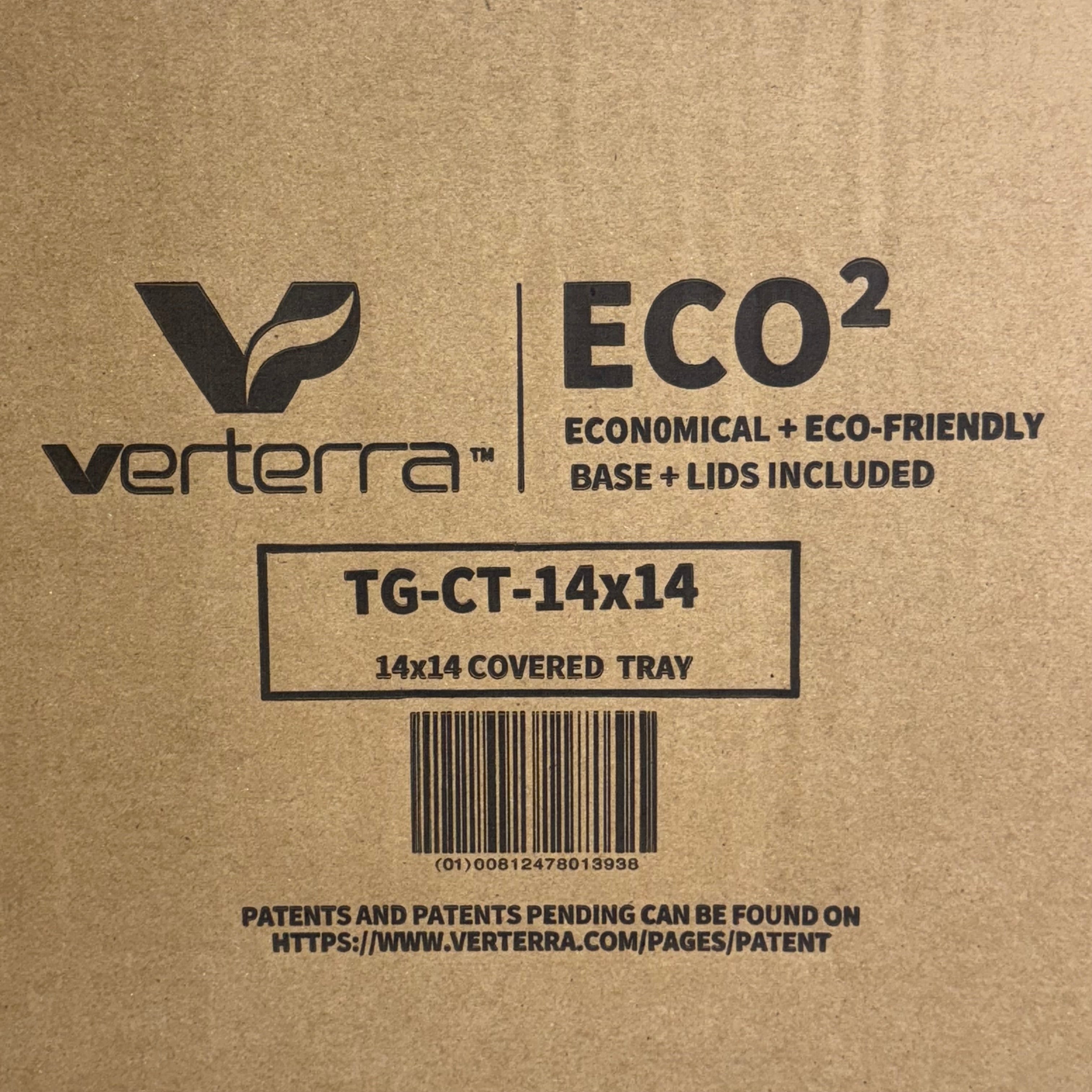 VERTERRA (25 Pcs) 14" x 14" Covered Tray TG-CT-14X14