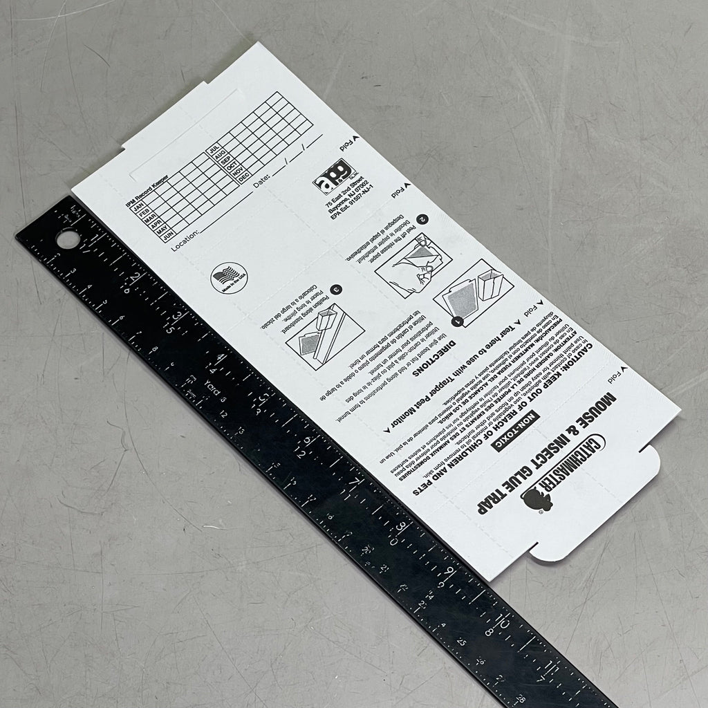 ZA@ CATCHMASTER (72-PACK) Mouse & Insect Glue Boards 10.1"x4" Peanut Butter Scented 72TC