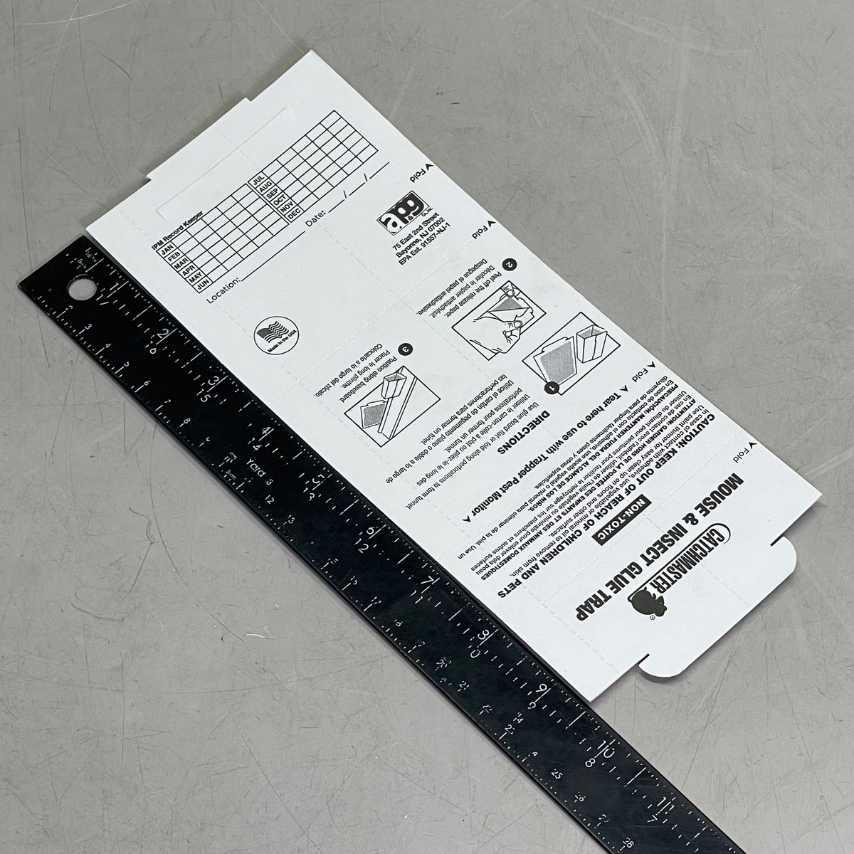 ZA@ CATCHMASTER (72-PACK) Mouse & Insect Glue Boards 10.1"x4" Peanut Butter Scented 72TC
