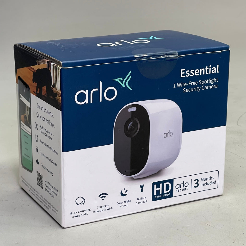 ARLO Wire-Free Spotlight Security Camera 130° FOV White VMC2030W-100NAS
