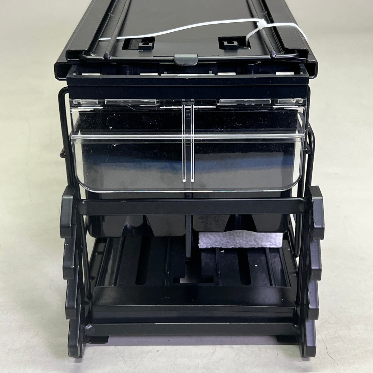 STEPHEN GOULD CORP (4 PACK) 18.67" Slim Line Double Pushers Tray With Bed Black