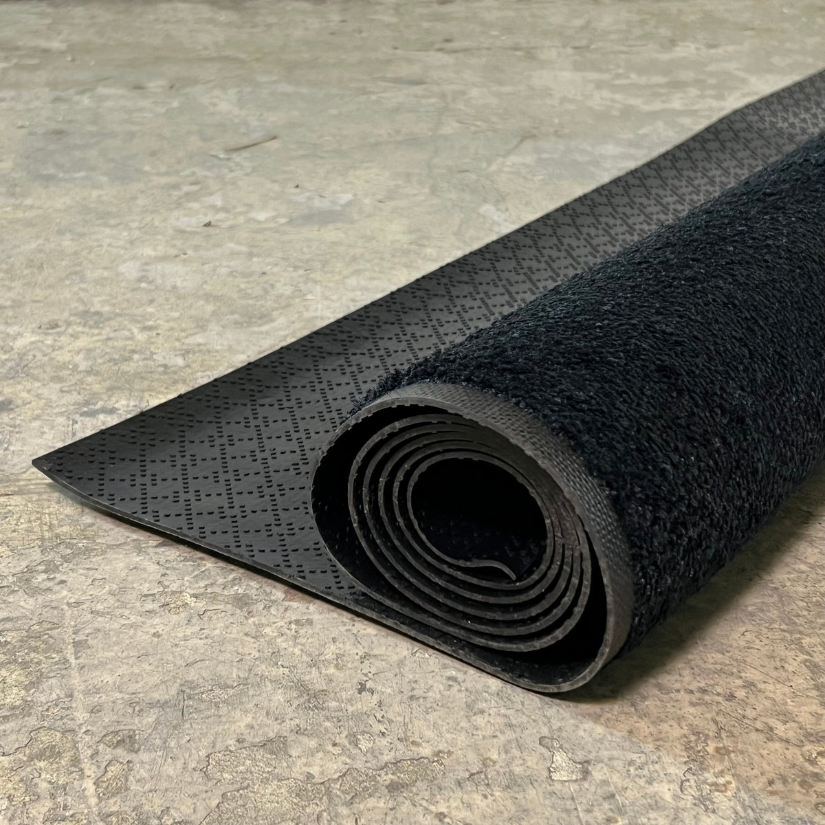 Floor Mat Sz 4' x 6', Solid Black