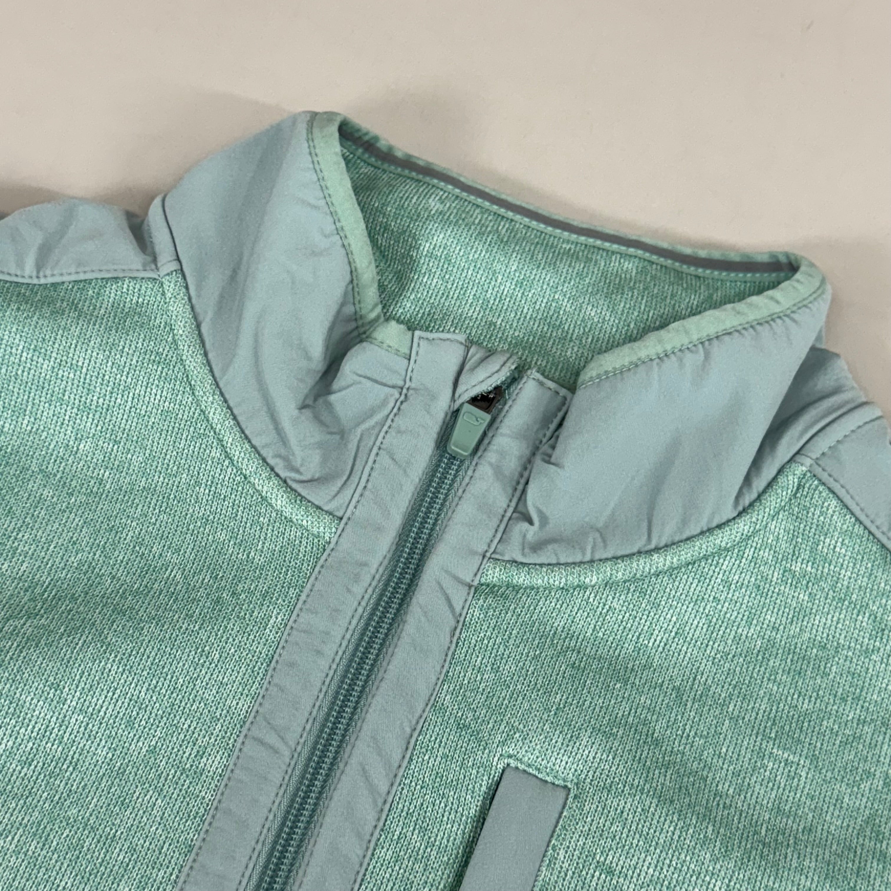 VINEYARD VINES Martha's Vineyard Men's Teal Green Half Zip Pullover Sz- XL