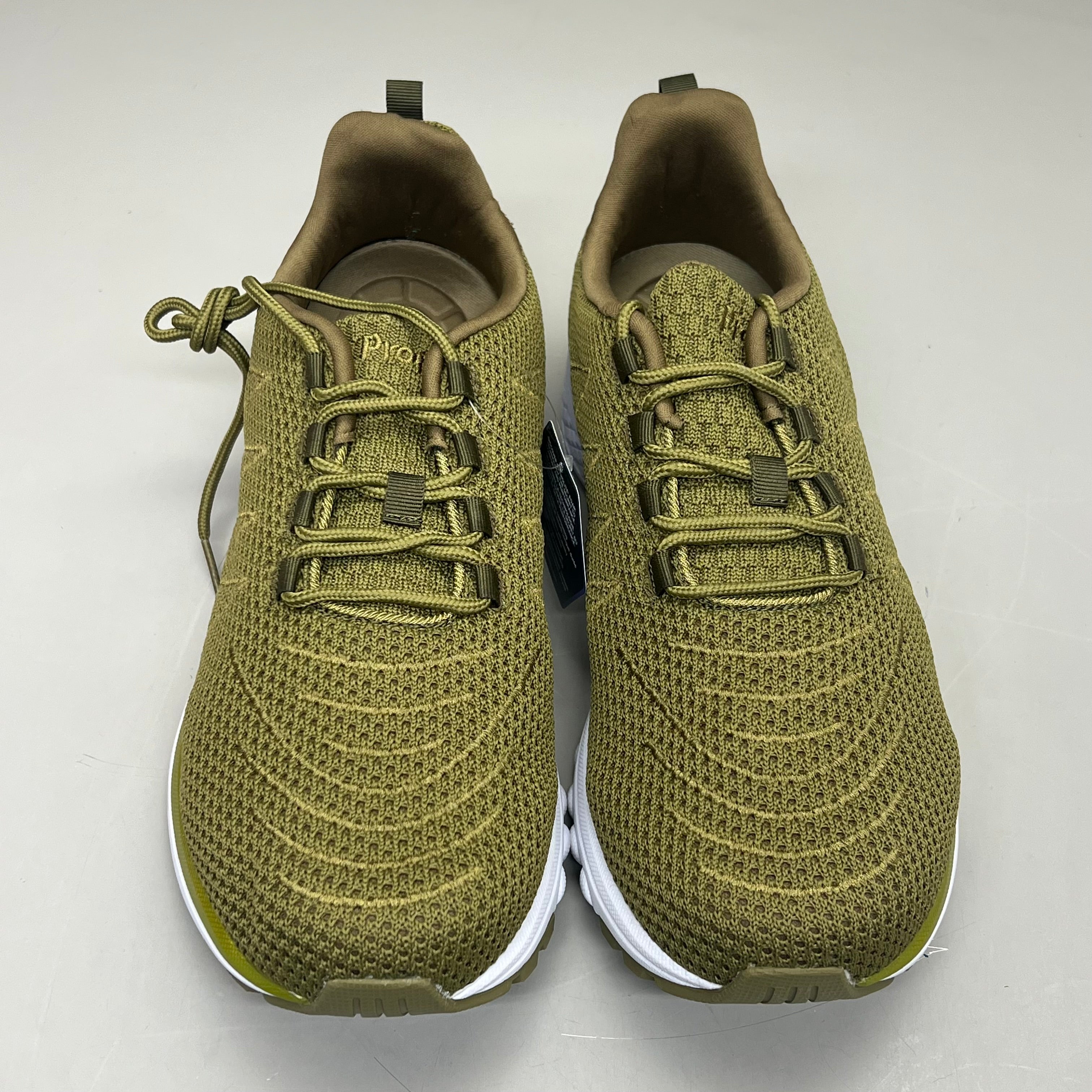 PROPET Tour Knit Double Insoles Ortholite Shoes Women Sz 11 XX(4E) Olive WAA112M