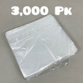 PAC-DENT (3000 PACK) Copolymer Plastic Head Rest Covers  11"x9.5"x2" Clear #102