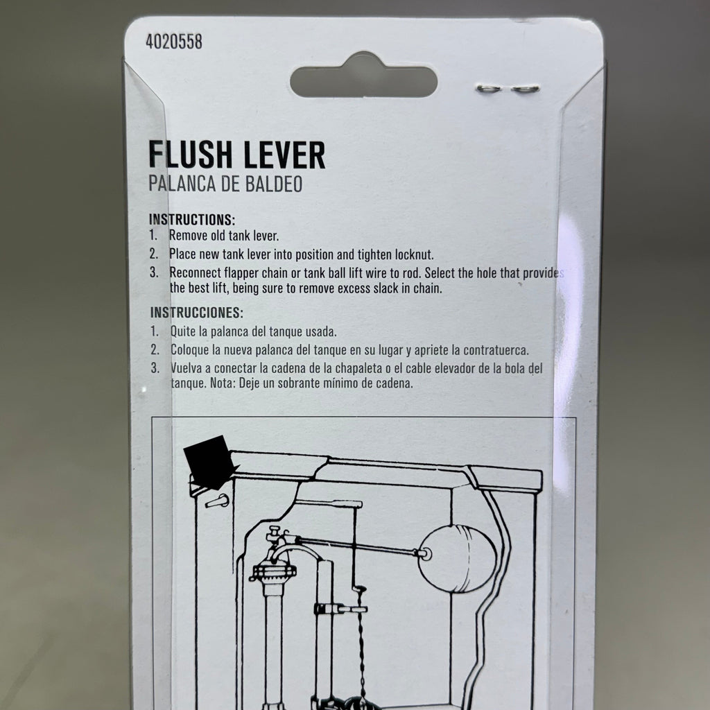 ACE Flush Lever Sz 9" Chrome 4020558