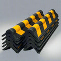 Rubber Corner Guard (10 Pcs) Sz 31" L x 6.5" W, Black & Yellow