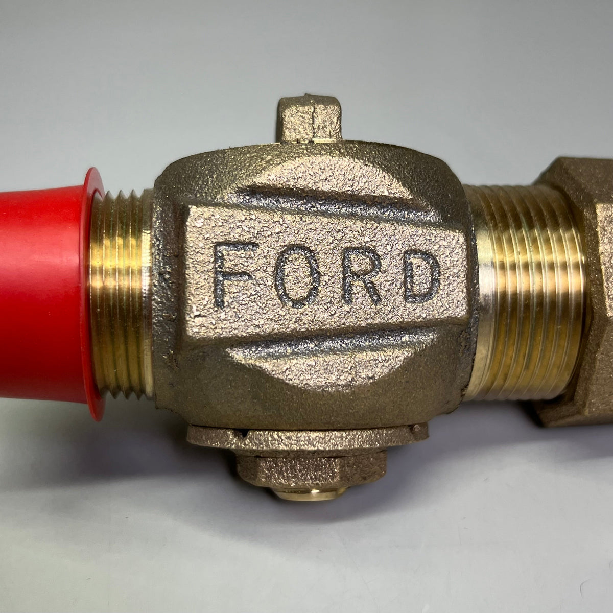 FORD 1" Meter Box Brass Ball Corporation Valve, Bronze F1000-4-G-NL