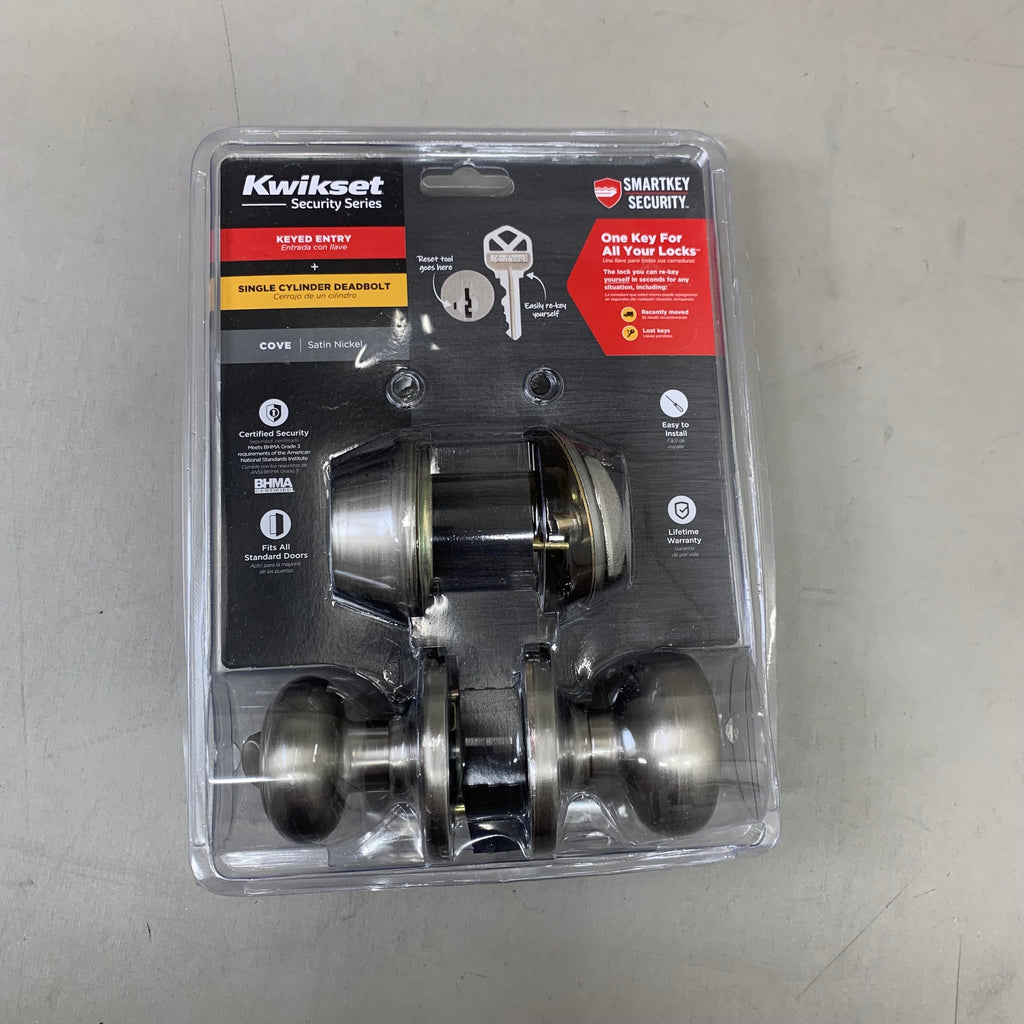 KWIKSET Security Series Single Cylinder Deadbolt  2-3/8 to 2-3/4" 96900-424