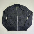 ALPHA INDUSTRIES  Bomber Jacket Orange Lined Unisex Sz XS Black (Pre-Owned)