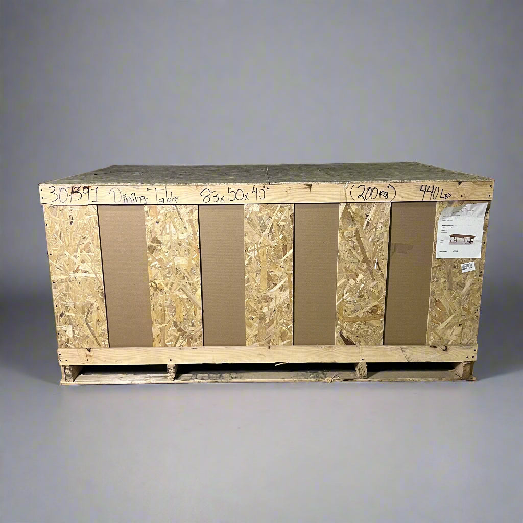 MICHAEL TRENT COATES Dining Table Sz 83" x 50" x 40", Brown 307391