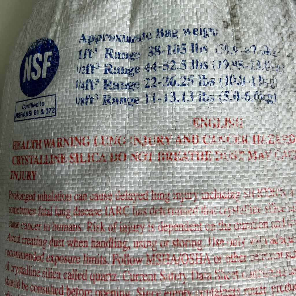ZA@ RED FLINT Filter and Industrial Sand Sz 1/2 Cubic Foot ft3