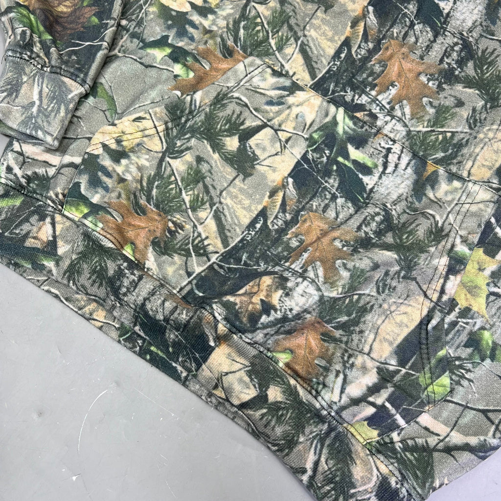 COTTON COLLECTIVE Special Hoodie 100% Cotton Fleece Unisex Sz M Camo Pattern