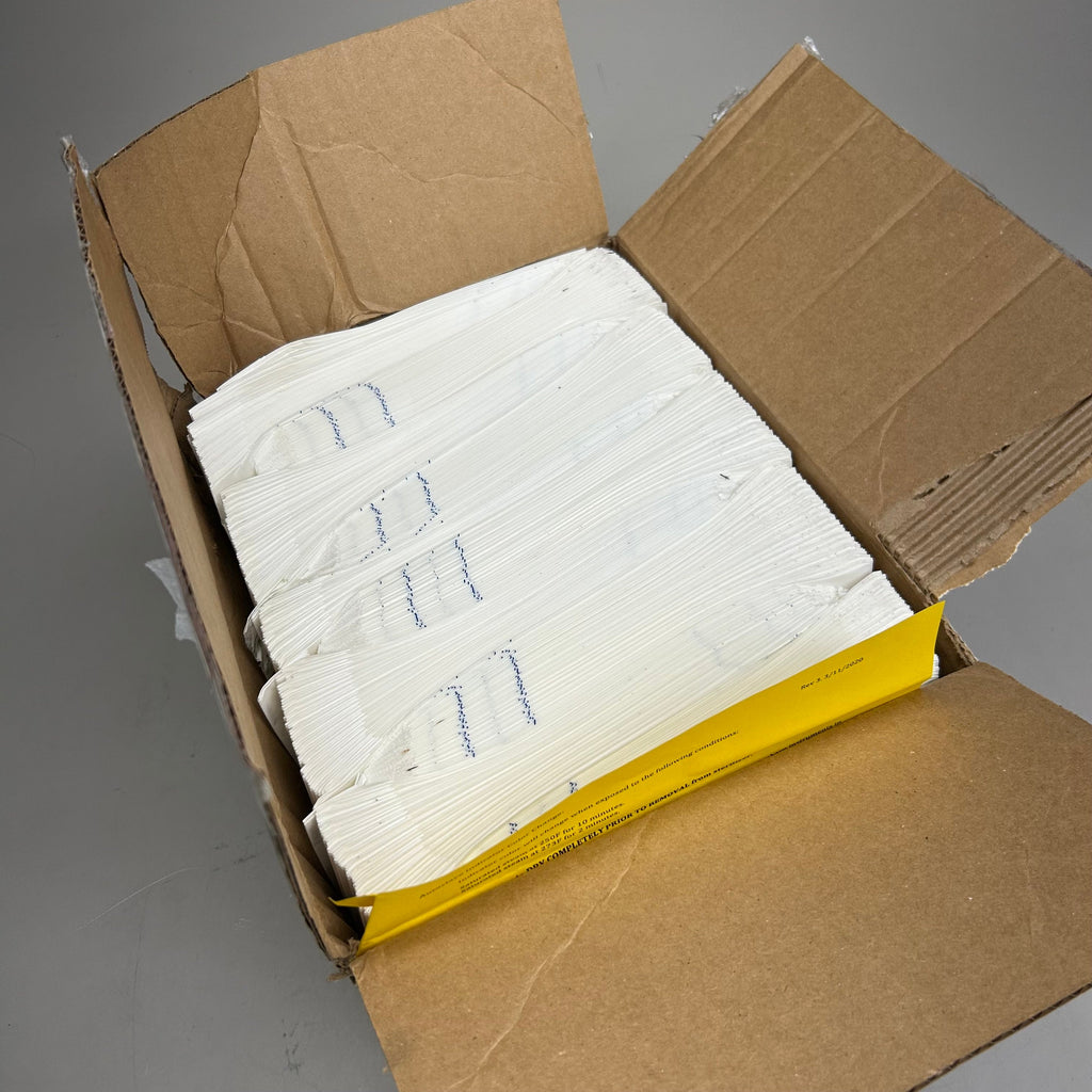 FOX CONVERTING  (1 Box, 1000 Bags) Tape Seal Sterilizing Bags 2.5"x1.5"x7.5" 150000101 (New Other- Distressed Packaging )