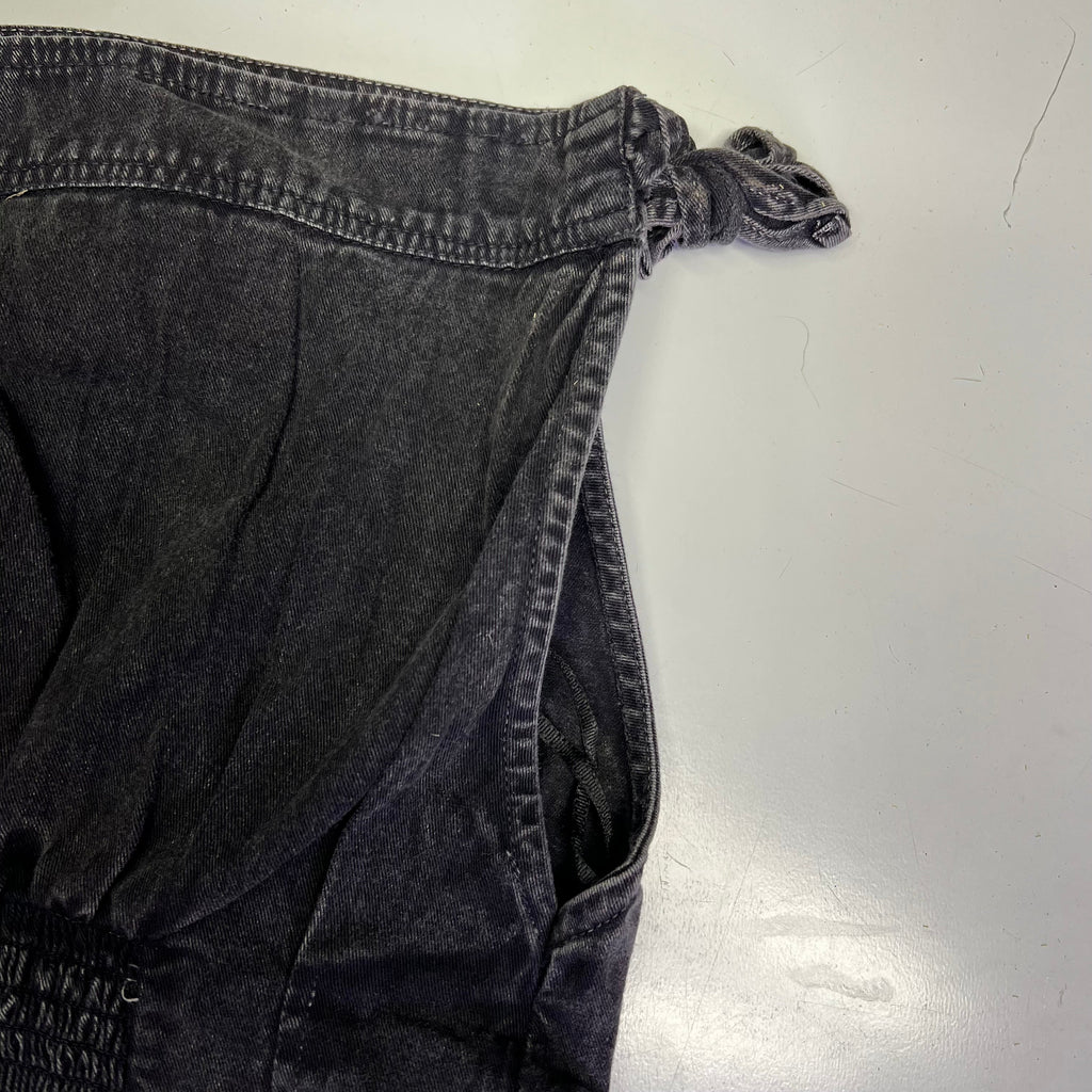 FREE PEOPLE 100% Cotton Louie Indigo Top Women's Sz XS Black 98546724