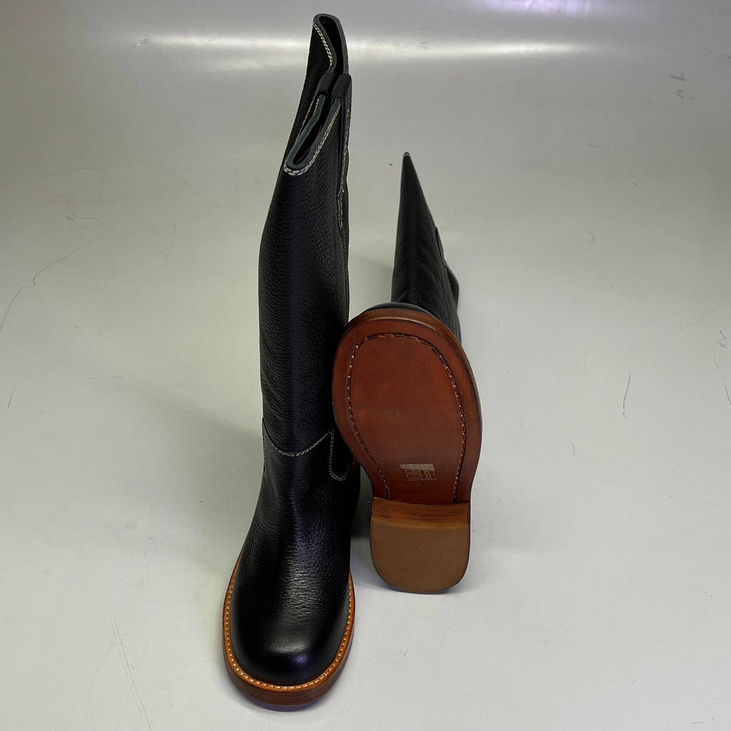 FREE PEOPLE Blaze Pull On Boot Women's Sz 6 Victorian Black Leather 88905880