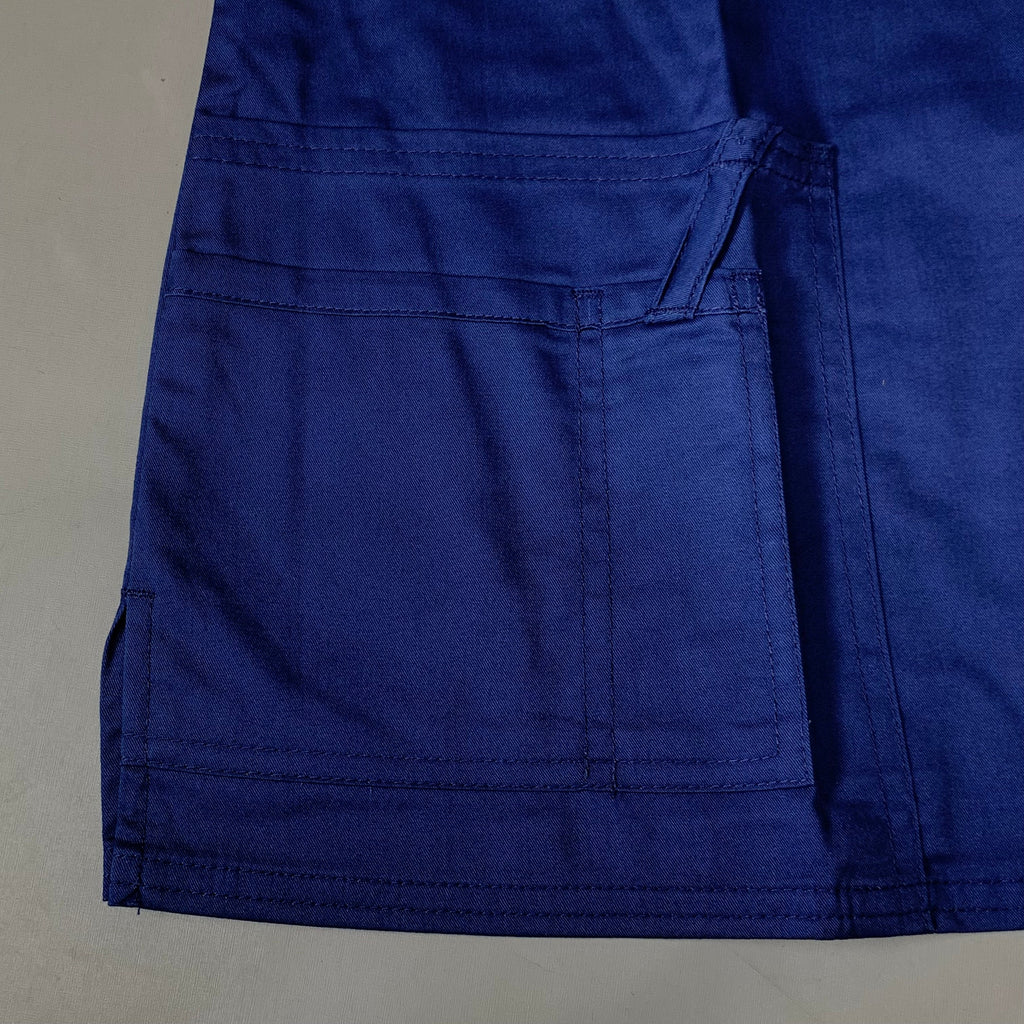 CHEROKEE Modern Classic Scrubs Top Core Stretch Women's SZ L Navy 4727