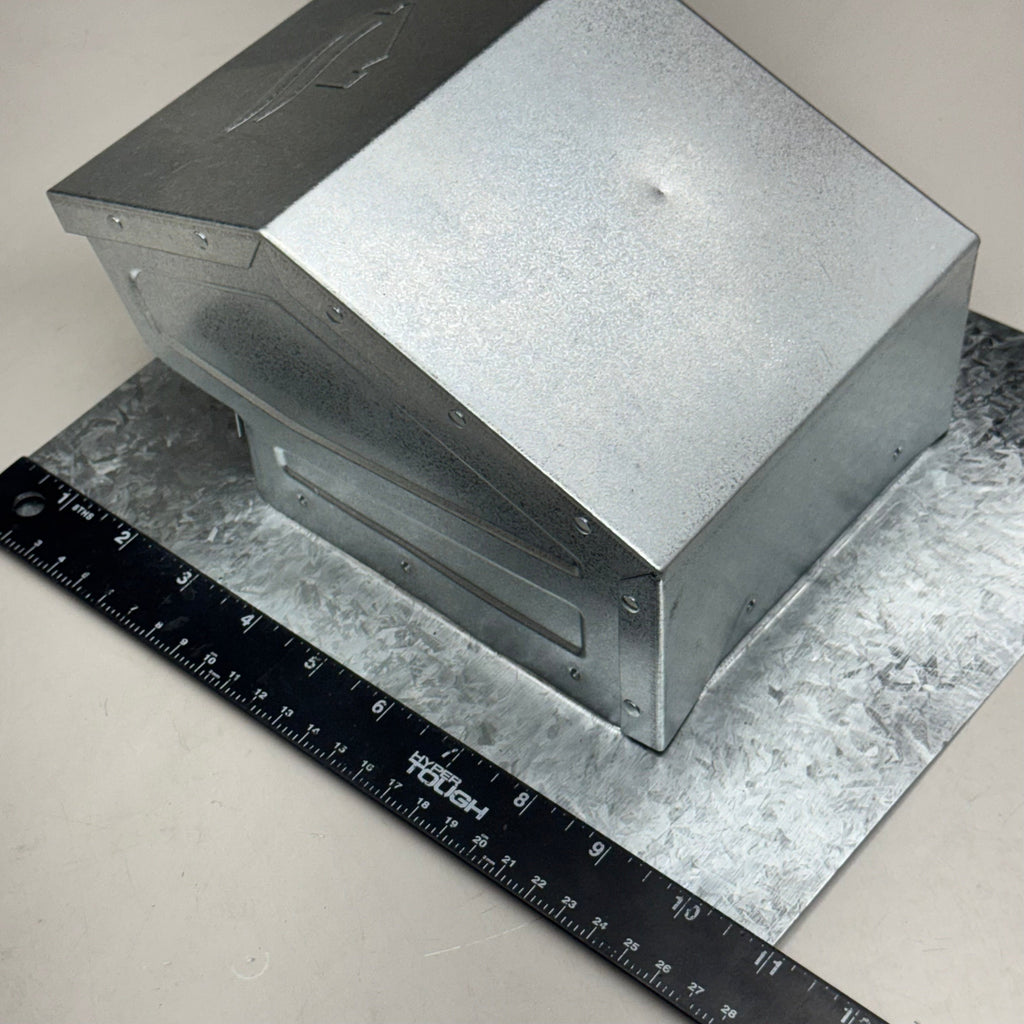 BUILDERS BEST GRV624 4” Galv. Roof Cap Flush Flapper Screen 011755 Galvanized