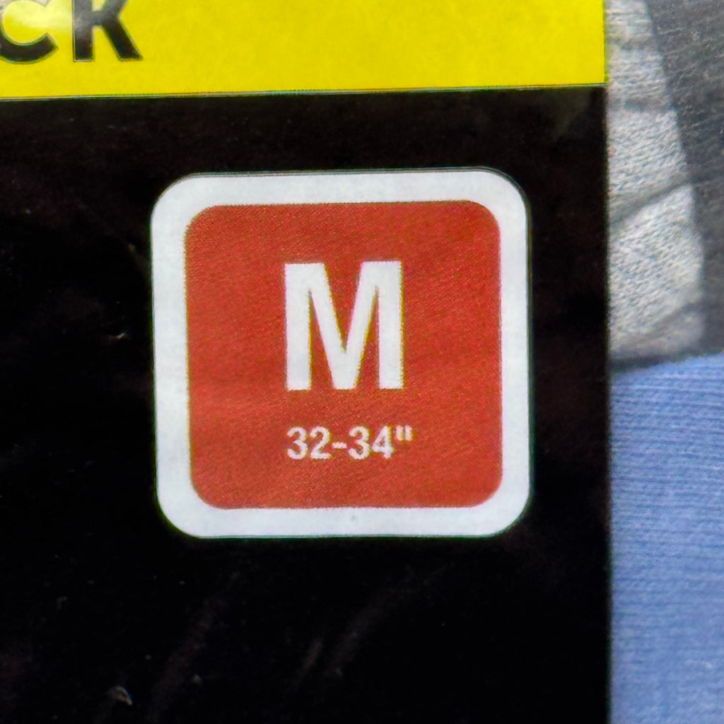 HANES (6 PACK) Men's Boxer Briefs Sz M 32-34" Black/Blue/Grey MKCB06