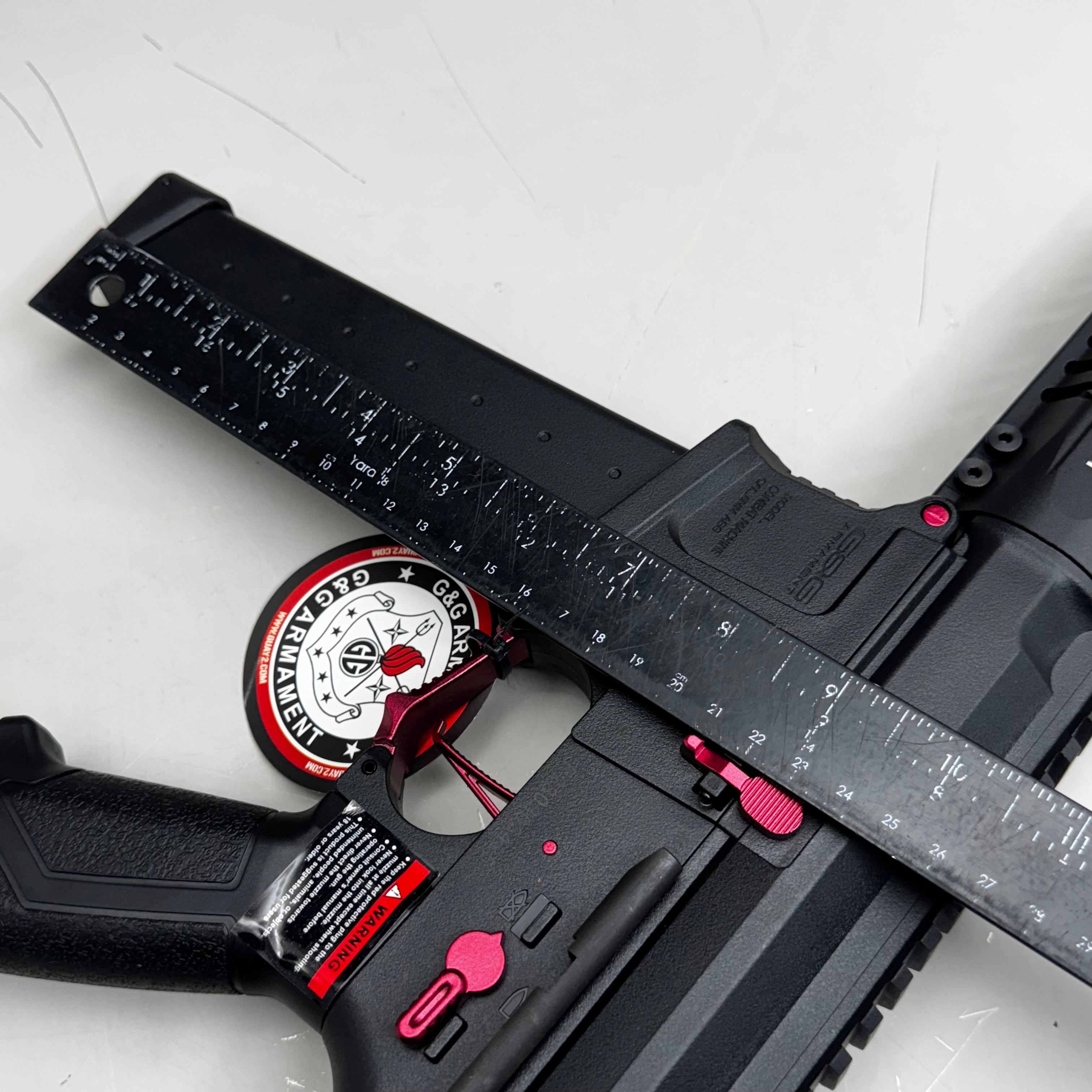G & G ARMAMENT Airsoft Combat Machine Super Rangers Fire ARP 9 Series Black & Red