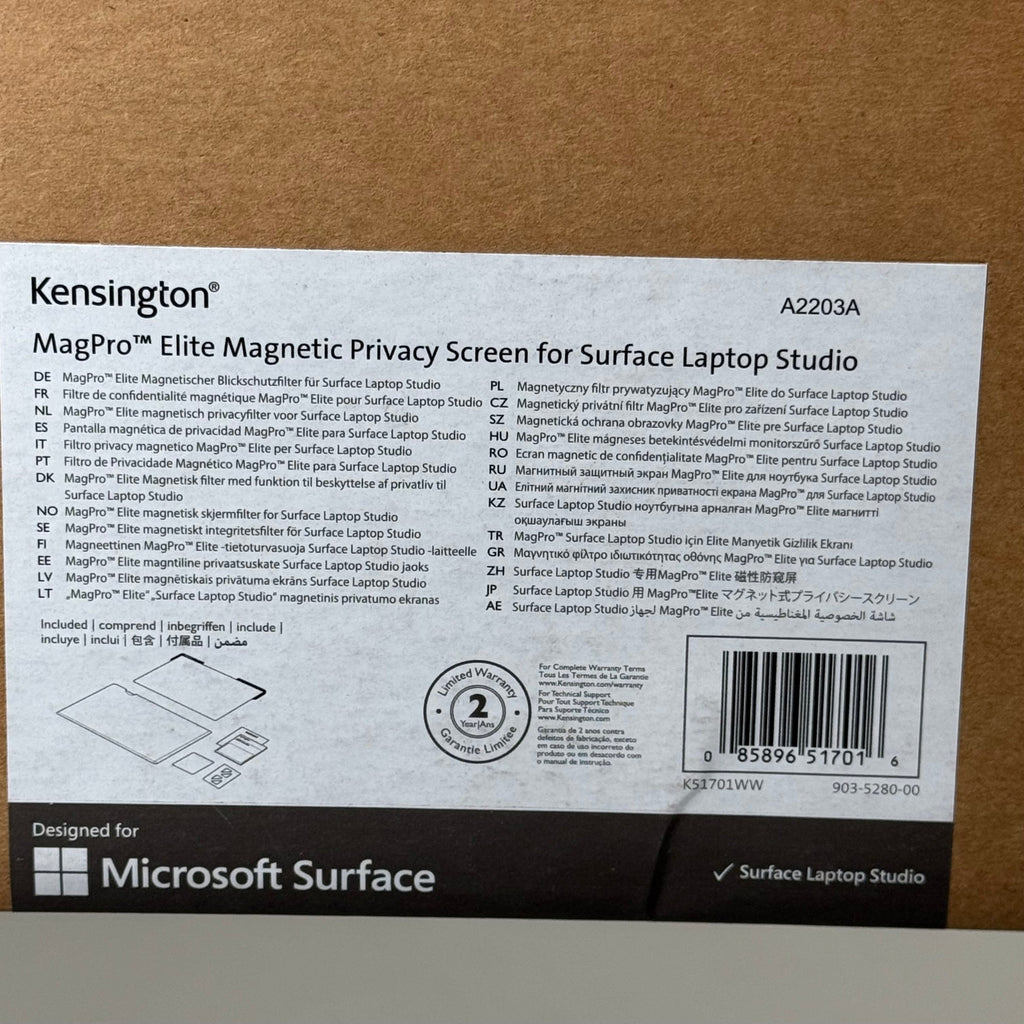KENSINGTON MagPro Elite Magnetic Privacy Screen for Surface Laptop Device A2203A