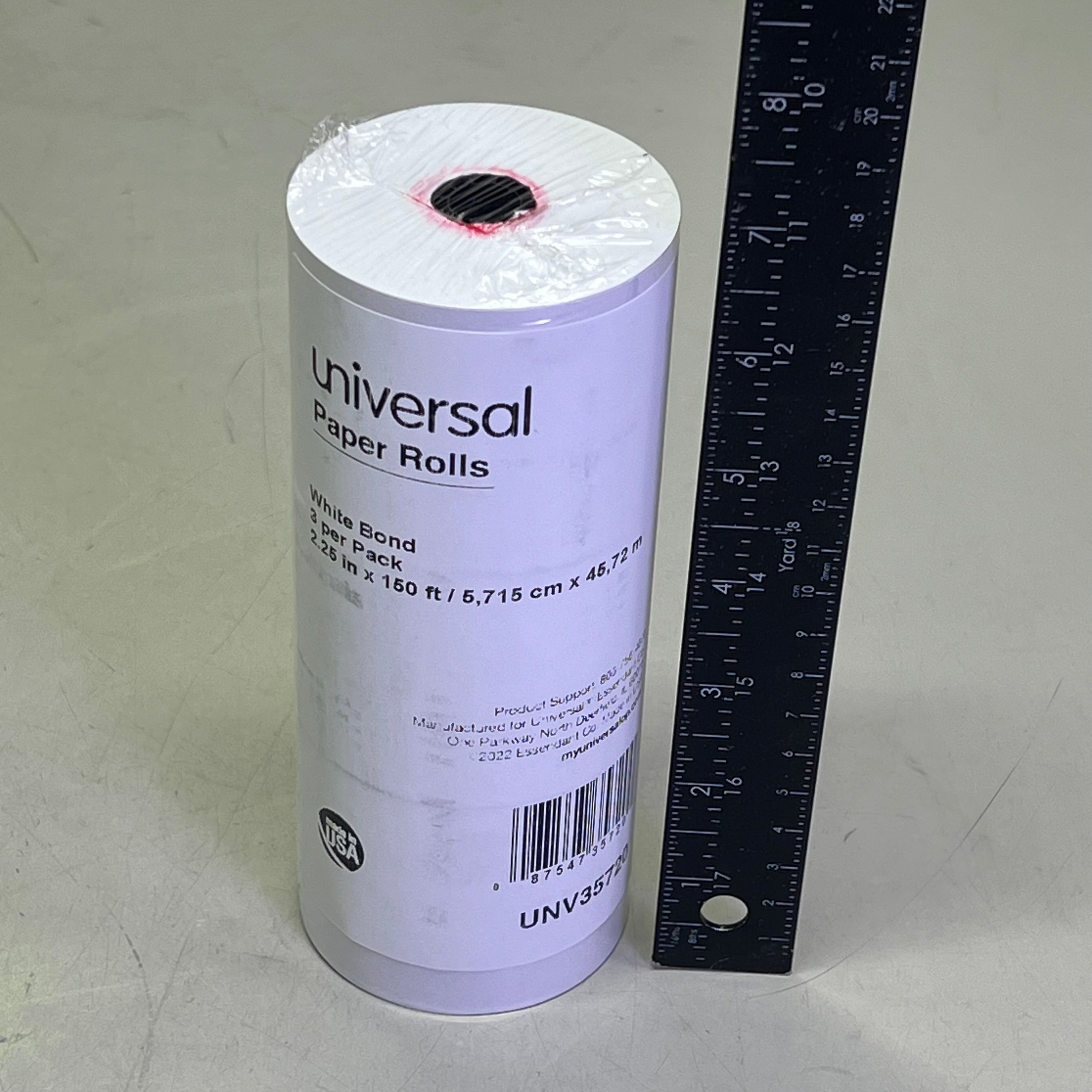 UNIVERSAL (32 PACK) Adding Machine/Calculator Paper Rolls 2.25"x150' White 35720