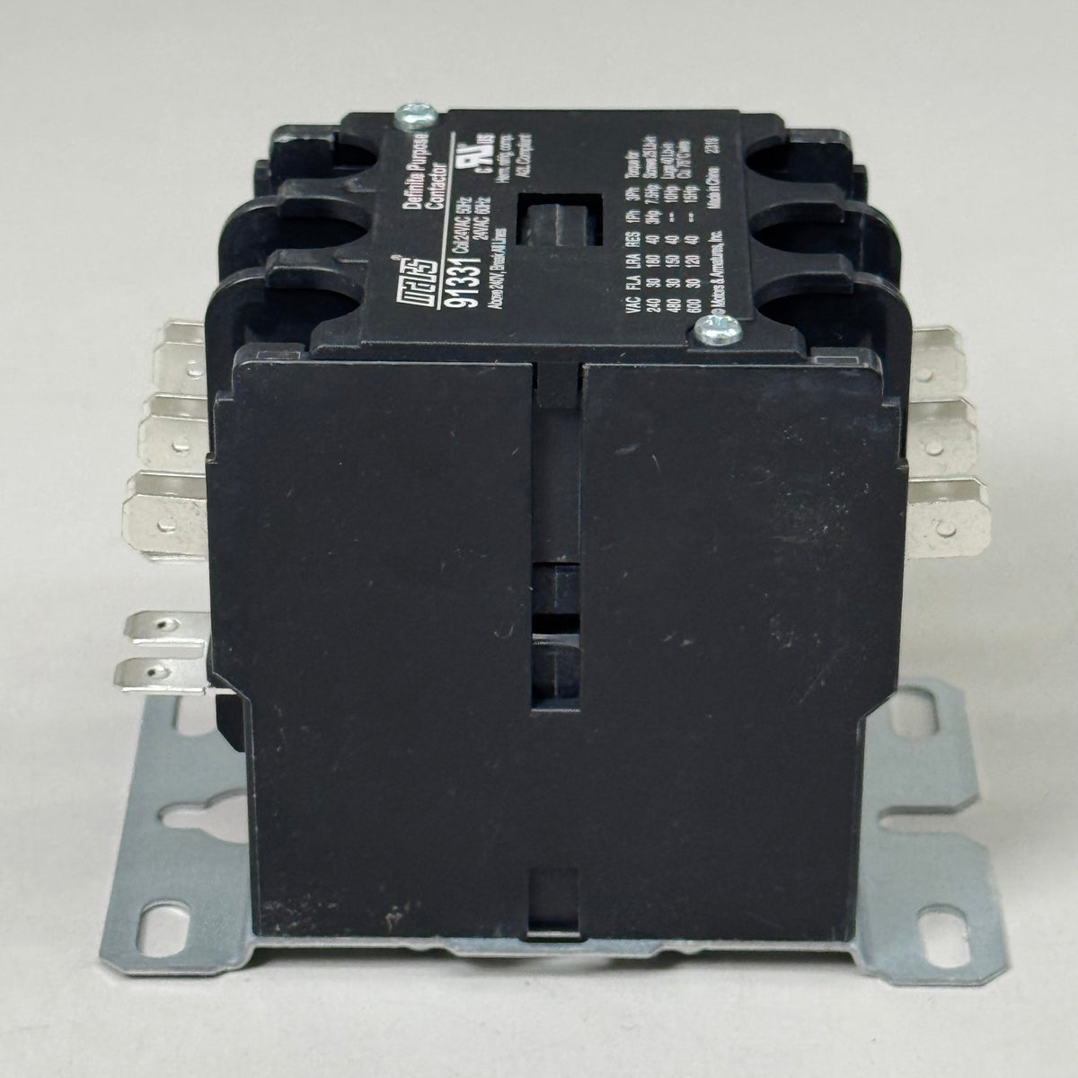 MARS Definite Purpose Contractor 3-Pole 30 Full Load AMP 24 VAC Coil Volt 91331