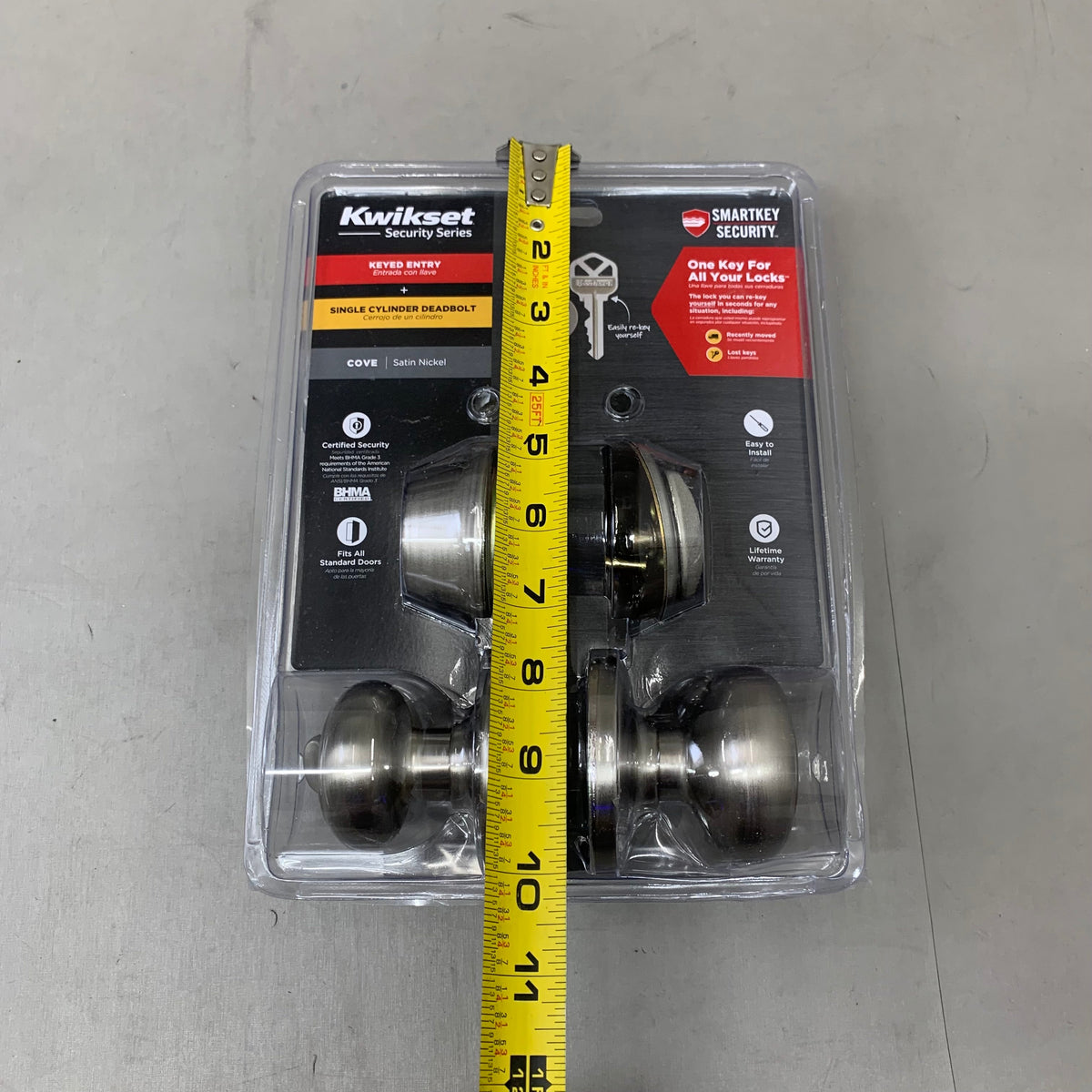 KWIKSET Security Series Single Cylinder Deadbolt  2-3/8 to 2-3/4" 96900-424