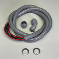 BRAMEC 10 Gauge Wire 1-Str/1-90Deg NM Fittings 1/2" x 6'  Grey 18825