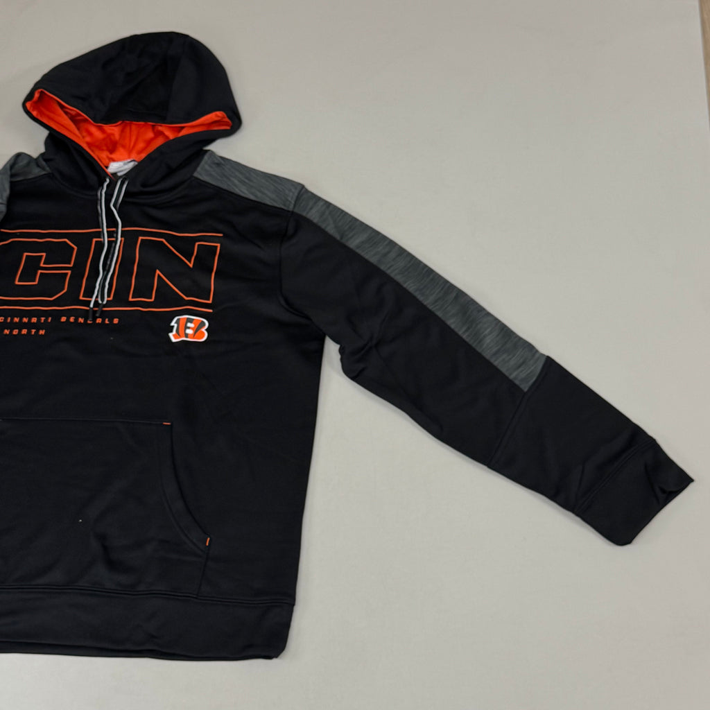 NFL Cincinnati Bengals Hoodie AFC North Sweatshirt Pullover SZ XXL Black 1802967