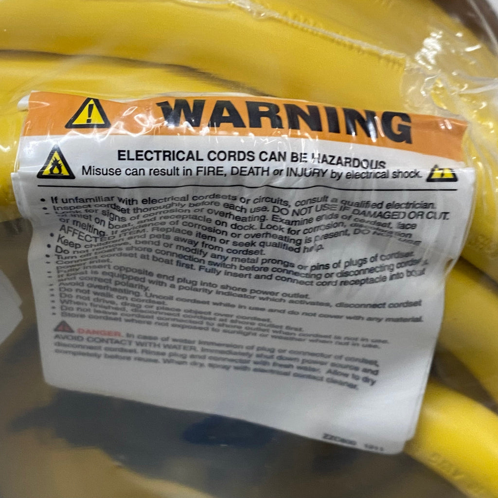 MARINCO 30A,125V Easily Engaged Locking System 25' Yellow CS30-25