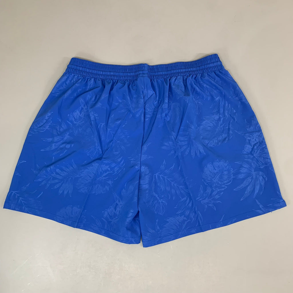 RAYA SUN Stretch Swim Style Shorts W/ Flower Design Women's 2X Blue/Gray