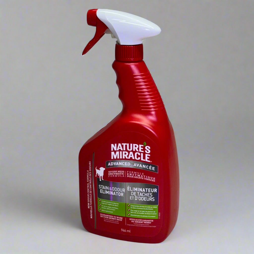 NATURE'S MIRACLE (2 PACK) Advanced Stain & Odour Eliminator 946 ml, Red