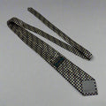 ALEXANDER JULIAN COLOURS Tile Design Tie 60" Gold/Black/Brown (Pre-Owned)