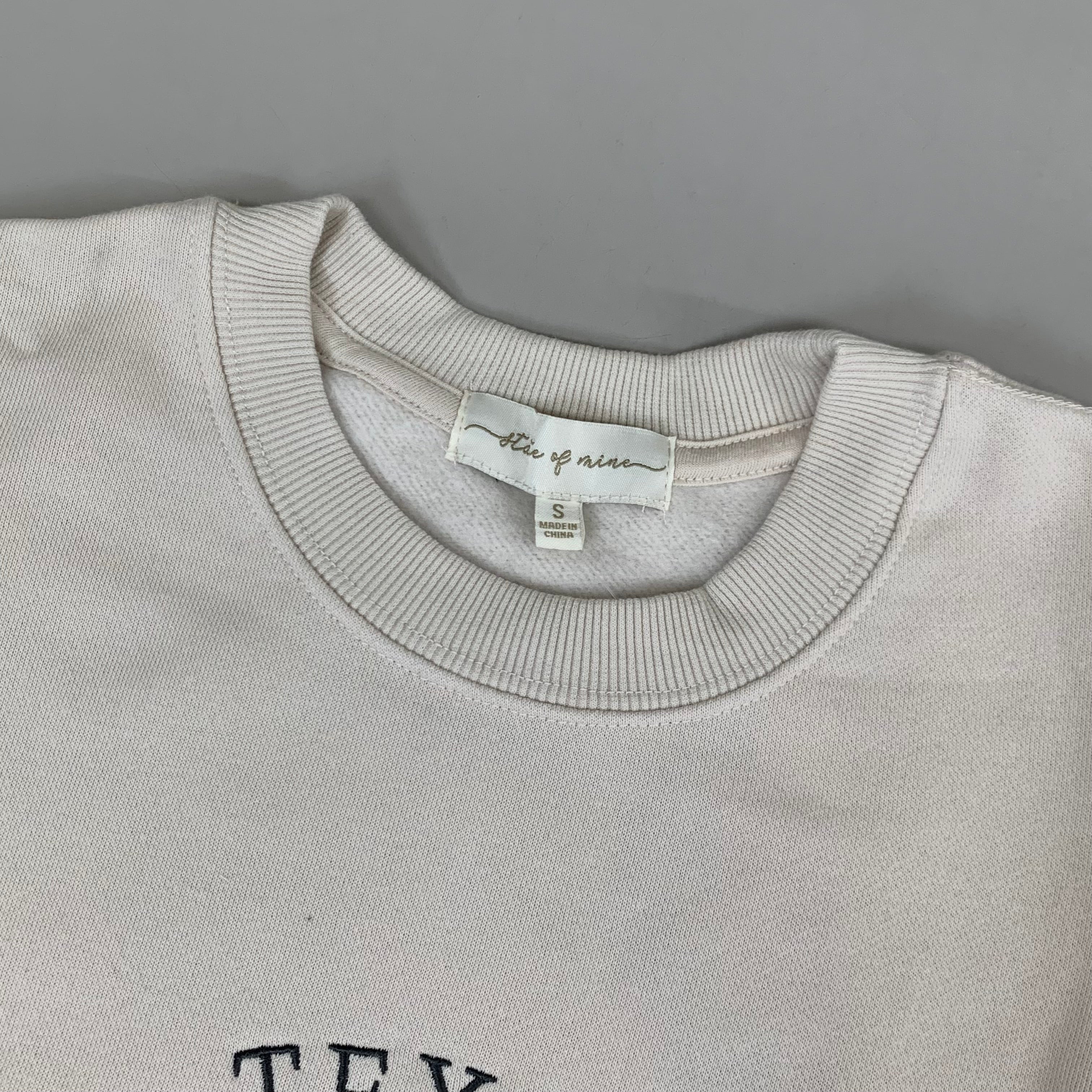 STATE OF MINE Women's Texas Lone Star State Sweatshirt Sz-Small Stone 15711