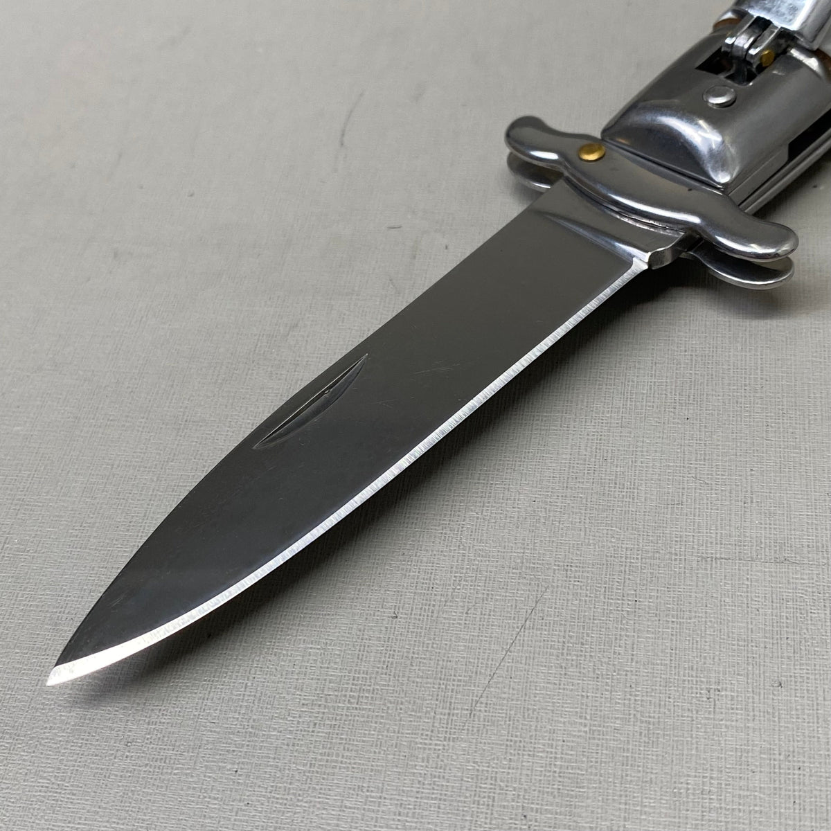 ZA@ ARMED FORCE TACTICAL Hand Crafted OTF Pocket Knife  3.5"Blade 8" Knife White Marble ST-10WP
