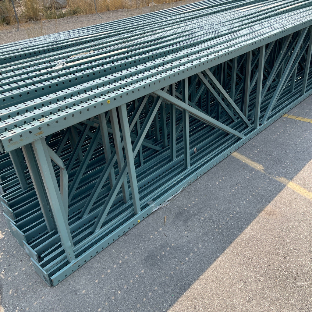 INTERACK Pallet Rack Upright Teardrop Style (Round & Angular) (16ft) 192”H x 42”D (Pre-Owned)